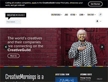 Tablet Screenshot of creativemornings.com